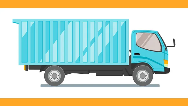 Illustration of Truck on a road