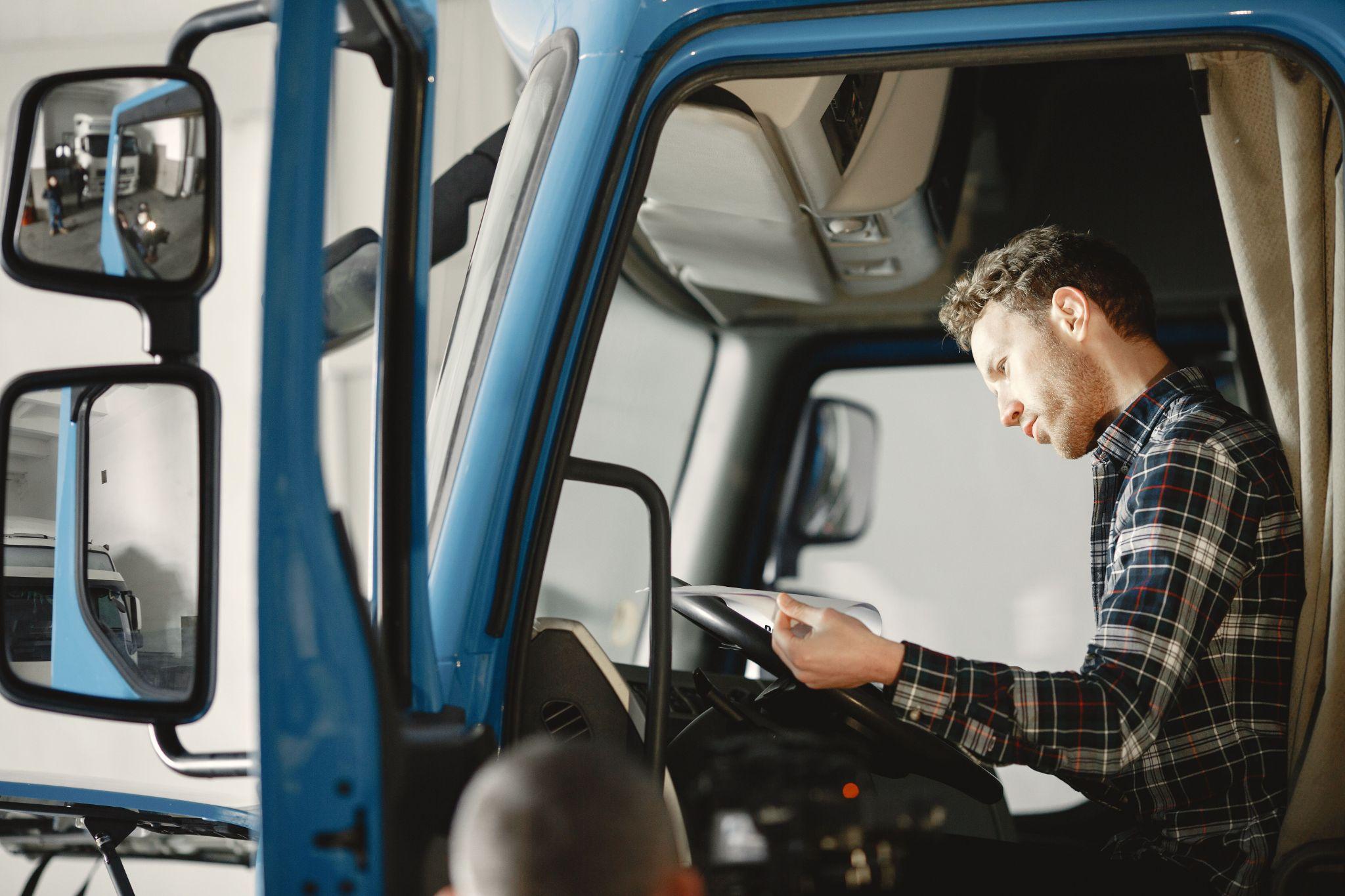 a person preparing for CDL testing
